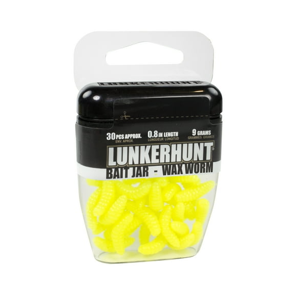 Wax Worm Bait Jar - Chartreuse - 0.75" & 1/3 oz
