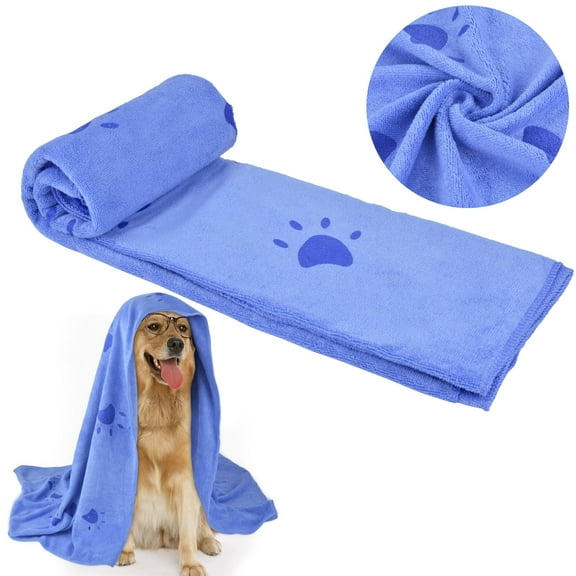 Dog Towel for Drying, Pet Bath Towel Microfiber Super Absorbent Soft Shower Towel for Dogs, Cats and Other Pets Bathing Cleaning Grooming