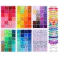 thumbnail image 1 of Kit para hacer pulseras de amistad con cuentas de poni QUEFE 4680 unidades, 1 of 7