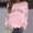 Pink, variant on SIYUDAN Women Sweatshirt for Women Long Sleeve Sweatshirt for Womens Pullover Sweatshirts Orange Pullover Adult Cute Crewneck Sweatshirt Fall Crewneck Women'S Fashion
