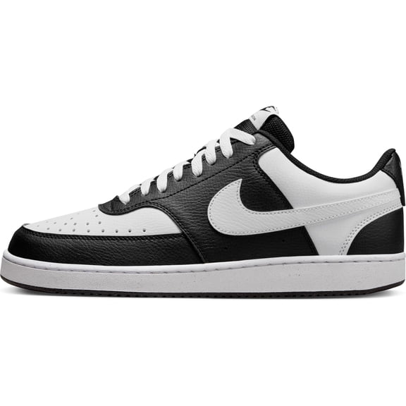 Nike Men's Court Vision Low Shoes Sneaker, White/Black, 15