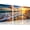 Golden Beach with Starfish, variant on 3 Panel Canvas Wall Art for Home Decor Blue Sea Sunset White Beach Painting The Picture Print On Canvas Seascape The Pictures for Home Decor Decoration,Ready to Hang