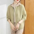 thumbnail image 5 of Women Patchwork Fashion Knit Jacket with Pocket, 5 of 9