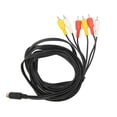 thumbnail image 4 of DIN 9 Pin To 6  Cable, Low Loss Clear Signal Sound Video Composite Wire  For Monitor For TV, 4 of 8