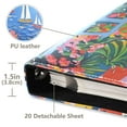 thumbnail image 3 of FORMRS 3 Ring Photo Album 4"x6" Self Adhesive Large Capacity PU Leather Cover, Pink Floral Window, 3 of 8