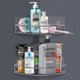 thumbnail image 2 of Adhesive Corner Shelf Shower Caddy Bathroom Triangular For Storage Stainless Steel No Drilling - Set Of 2, 2 of 5