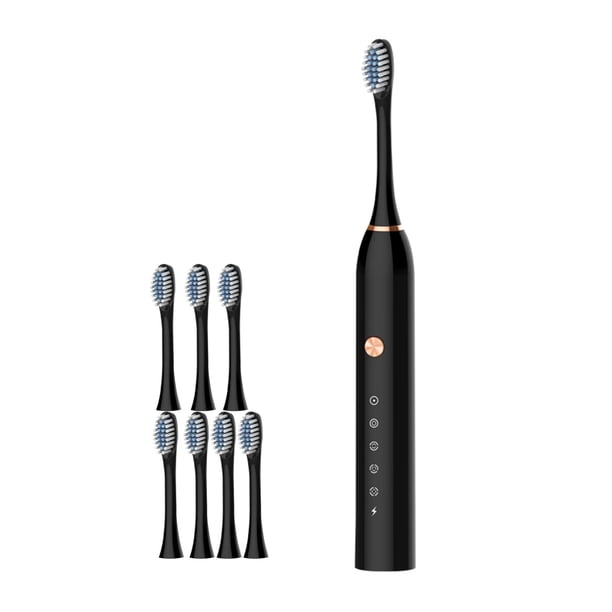 Yhmxh Utensilios de cocina Cepillo de dientes con 8 cabezales y temporizador inteligente de 5 velocidades, IPX65 Muebles para cocina Accesorios de cocina Mueble organizador cocina