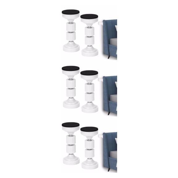 relayinert Lot de 2/lot Installation Facile et Réglable Butée de Tête de Lit Filetée Abordable Blanc/7.7-9cm 3Ensemble