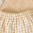 thumbnail image 4 of mgoYE Thanksgiving Toddler Girl Outfit Ruffle Shirt Tops Dress Shorts Set Plaid Tank Top Shorts Set,Cute Baby Girl Clothes, 4 of 6