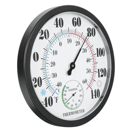 HOMEMAXS 1PC Wall Mounted Temperature Thermometer Outdoor Thermometer Humidity Gauge