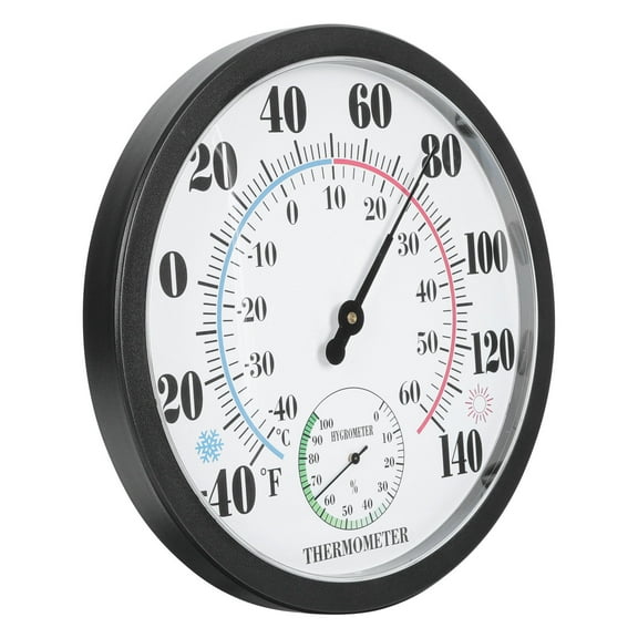 HOMEMAXS 1PC Wall Mounted Temperature Thermometer Outdoor Thermometer Humidity Gauge