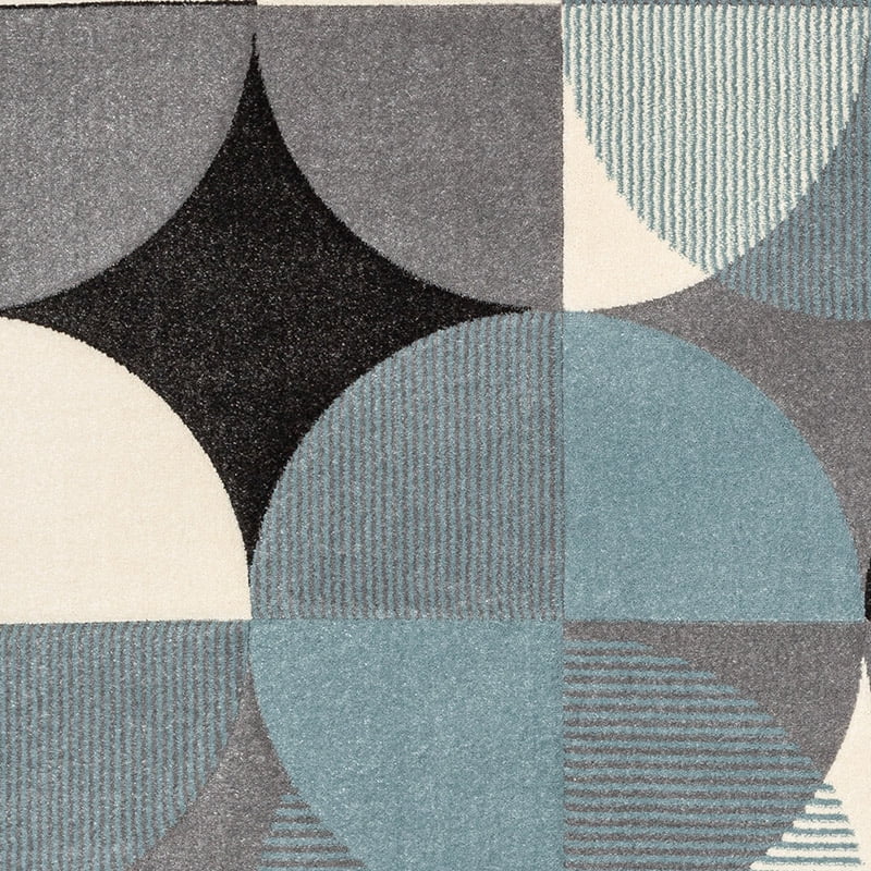 Well Woven Astrid Geometric Area Rug, 3' x 5', Dramatic High-Low Pattern, Easily Matchable Color Palette, Wood Floor Safe Backing
