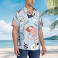 thumbnail image 5 of Balery Men'S Summer Hawaiian Shirts Short-Sleeve Design Name Printed Casual Shirts - Size Name, 5 of 9