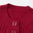 thumbnail image 5 of Arlun Women's Fall Winter Knitted Cardigans Sweater with Pockets Soft Comfy Thermal Button down Cardigan Crewneck Long Sleeve Solid Color Outerwear for Elderly, 5 of 8