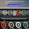 thumbnail image 3 of Car Air Freshener Auto Wheel Hub Air Vent Perfume Clip Rotatable Tire, 3 of 9