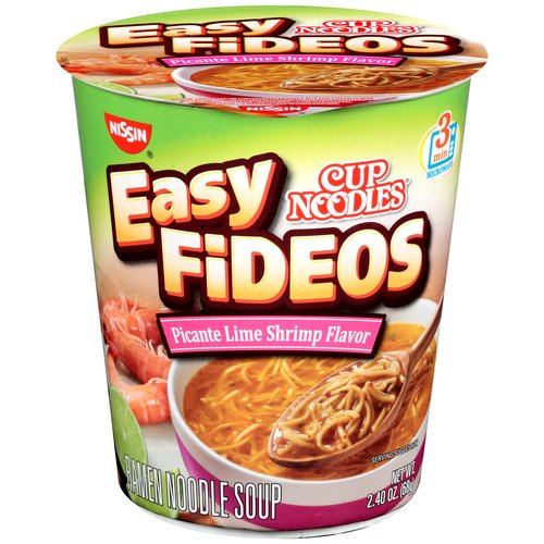 Nissin Cup Noodles Easy Fideos Picante Lime Shrimp Flavor Ramen Noodle
