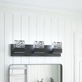 thumbnail image 5 of Aiwen Elegant Decorative 3 Built-in-LED Vanity Light Square Glass Shape Wall Lamp, 5 of 10