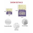 thumbnail image 7 of Happy Easter Rabbits Kitchen Dish Towels for Drying Dishes Set of 2, Spring Daisy Purple Silhouette Wooden Grain Waffle Weave Microfiber Hand Tea Bathroom Towels Quick Dry & Absorbent Towel 12x12, 7 of 7