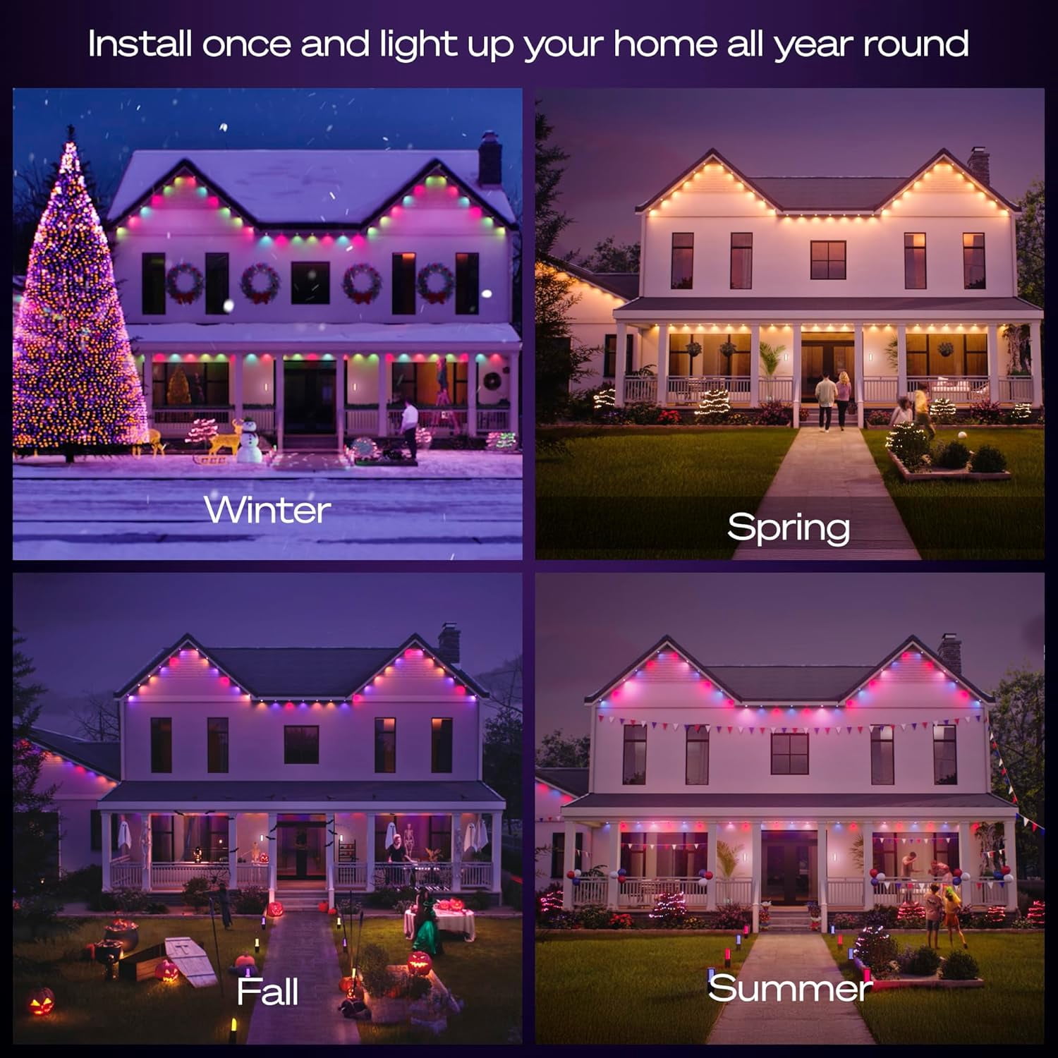 Philips Hue Festavia Permanent 90 FT/48 Lights White