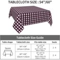 thumbnail image 2 of Square Tablecloth 52 x 52 Inch, Red Blue Plaid Tablecloth Square Durable Table Cover Decorative Tablecloths for Dining, Party, Buffet, Wedding, 2 of 8