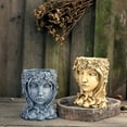 thumbnail image 3 of Diceymbol Resin Planter Face Pot Decorative Girl Statue Indoor Outdoor 20x16 Inch, 3 of 6