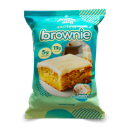Glazed Cinnamon Roll, 12 Count Prime Bites Protein Brownie with 19g Protein and 5g Collagen