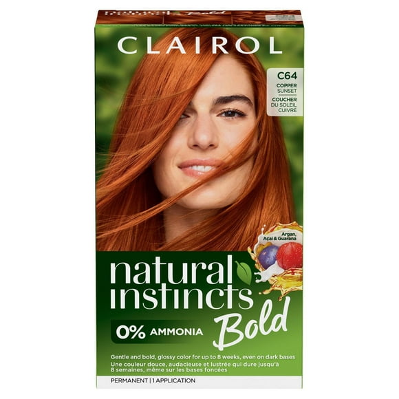 Clairol Natural Instincts Bold Permanent Hair Dye with 0% ammonia