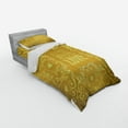 thumbnail image 2 of Ambesonne Mandala Bedding Set 3 Pcs, Romantic Words Swirls, Twin XL, Yellow, 2 of 2