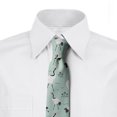 thumbnail image 2 of Men's Tie, Cranes and Exotic Trees, 3.7", Blue White, by Ambesonne, 2 of 3
