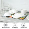 thumbnail image 7 of Yayeee Dish Drying Mat for Kitchen Counter 16"x18" Microfiber Absorbent Pad, Green Floral Garden, 7 of 7