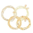 thumbnail image 3 of Miangastore Chaîne de Taille pour Femmes Multi Verre 4 Pcs 15.7X0.6X0.1In, 3 of 8