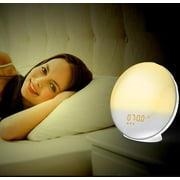 Wake-Up Light Dawn Simulator With Led Lamp And Touch Interface - White