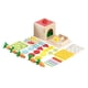 thumbnail image 5 of Caja de monedas de juguetes Montessori de madera, habilidades motoras finas Montessori, caja de caída de bolas, juguetes de clasificación y, 5 of 9