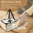 thumbnail image 6 of Bread Proofing Box with Heater for Precise Temperature Fermentation, Folding Zippered Dough Proofer Warming Box US Plug, 6 of 9