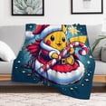 thumbnail image 5 of Pokémon Christmas soft warm blankets can be placed on sofas and chairs, or used in the living room 60"*80"（150*200cm）, 5 of 5
