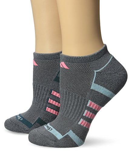 adidas Women's ClimaLite II 2-Pack No Show Socks, Deepest Space Grey ...