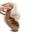 thumbnail image 7 of Unisex Memory Foam House Slippers, Faux Fur Lined Indoor Fuzzy Slippers with No-slip Sole, Slip on Suede Home Shoes, Warm Winter Gift for Women & Men, 7 of 7