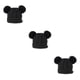 thumbnail image 2 of Sombrero Multicolor Minnieouse de Tejido mixto Diseño de doble capa para niños Negro, 2 of 6