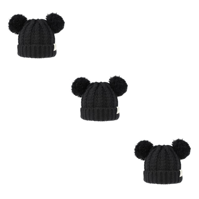Sonducket Gorro Multicolor tejido mixto diseño de doble capa para la cabeza forro cómodo gorros de buena retención de calor para niños Type7 NO7