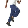 thumbnail image 6 of Xzbqbs Work Pants for Men Casual Elastic Waist Drawstring Tapered Cargo Pants Stretch Lightweight Workout Joggers Cuffed Pants, 6 of 6