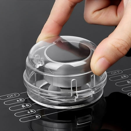 

Bdday Kitchen Transparent Gas Stove Knob Cover Household Gas Stove Protective Cover Kitchen