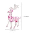 thumbnail image 3 of hulanddfd Christmas Crystal Deer Animals Decoration, Crystal Reindeer Figurines Ornament Desktop Decor for Xmas Tabletop Holiday Party Wedding Desktop Home Decor Pink, 3 of 6
