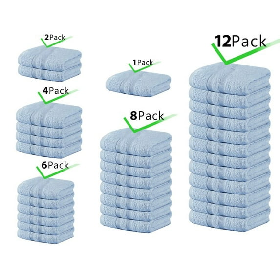 100% Cotton Luxury Hand Towels Set for Bathroom | Hotel and SPA Towels