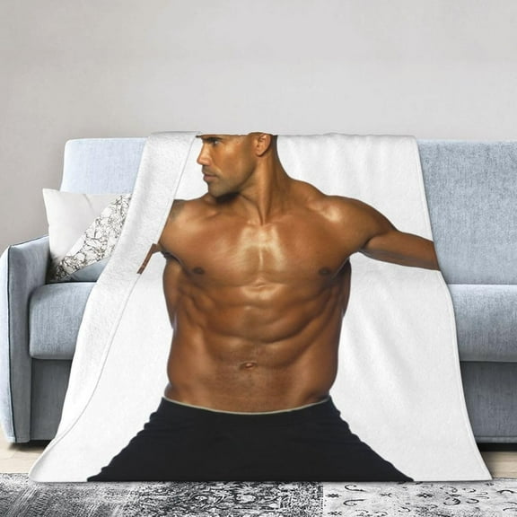 Shemar Moore Blanket Soft Flannel Fleece Throw Blanket Pattern Warm Plush Blankets 60"x50"