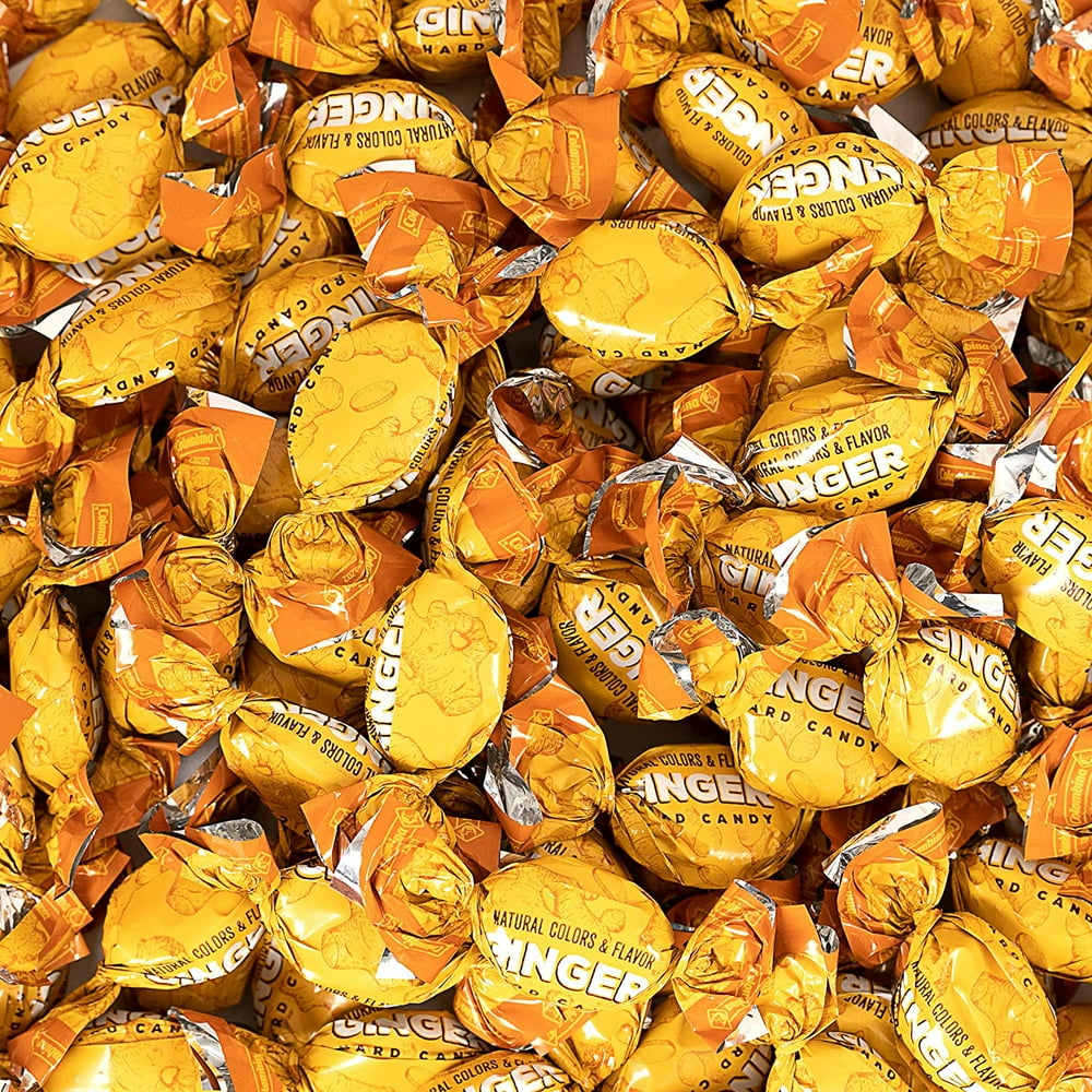 Colombina Ginger Hard Candy Natural Colors Flavors Bulk Pack 5 Lbs 1642