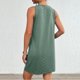 thumbnail image 5 of mfyjkho Vestidos para mujer, Vestido liso de manga corta con encaje y cuello redondo informal de verano para mujer Vestidos festivos xxl, 5 of 7