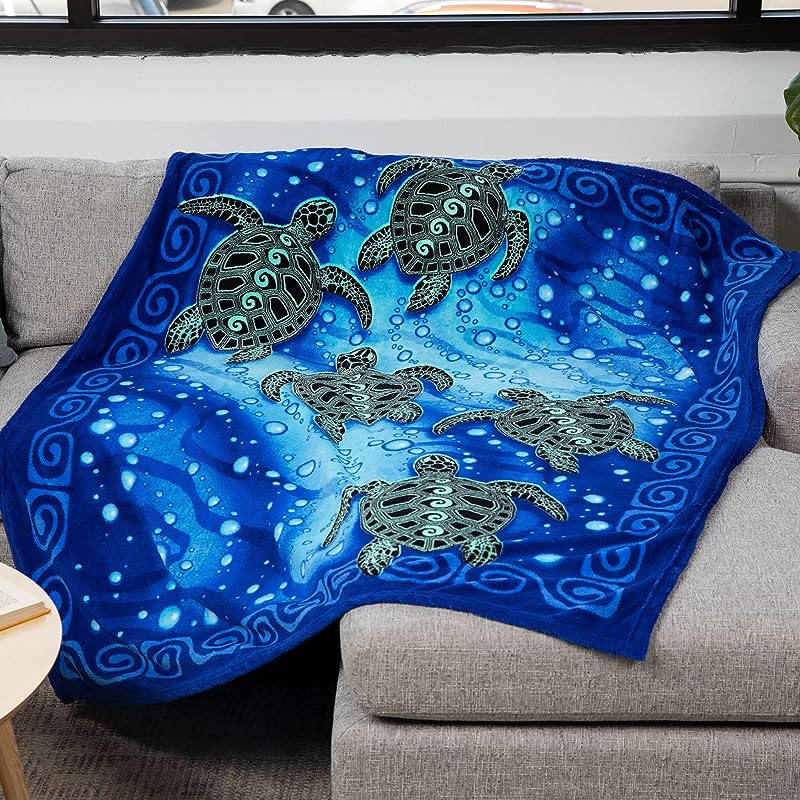 Dawhud Direct Great White Shark Fleece Blanket for Bed, 50" x 60" Jaws