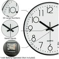 thumbnail image 4 of Cterwk 8 Inch Wall Clocks Battery Operated Clock Quartz Movement Decorative Clock for Office School Home Bedroom Kitchen, 4 of 7