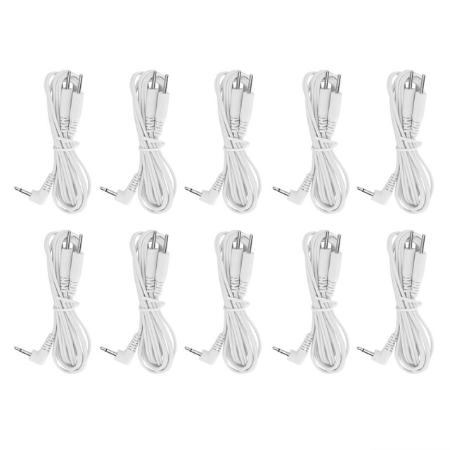 Cable TENS, 10 unids/bolsa, Cable conductor de electrodo CC, Cable TENS, valor inmejorable