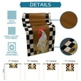 thumbnail image 7 of Table Runner Dresser Scarves 90 Inch Long, Farm Animal Rooster Cock and Sunflowers Linen Dining Table Runners Black White Grid Tabletop Scarf for Wedding Holiday Party Kitchen, 7 of 7
